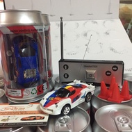 Remote-controlled mini car in a coke can