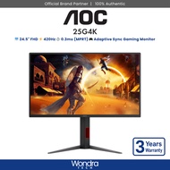 AOC 25G4K | 24.5" FHD | IPS | 420Hz | 0.3ms (MPRT) | Adaptive Sync Gaming Monitor