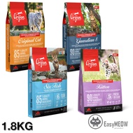 ORIJEN CAT FOOD 1.8KG - Guardian 8/Six Fish/Original Cat/Kitten