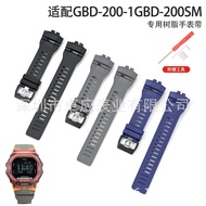 Suitable for Casio GBD-200-1/2/9GBD-200RD waterproof black rubber watch strap accessories