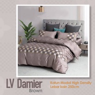 Sierra Sprei LV damier coklat 180x200x20
