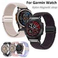 Braided Magnetic Watch Strap For Garmin Fenix 8 Strap Garmin Tactix 8 / Garmin Quatix 8 / Fenix 7 / 