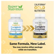 California Gold Nutrition, SimplyOne, Complete Enzymes w Betaine, Bromelain, Ox Bile, Pancreatin 11x