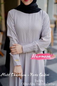 Gamis yoris caltri shuriken silver/gamis hermosa motif shuriken silver/gamis hermosa murah