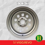 กะทะขอบ15” ยี่ห้อMX บรรทุก4ตัน 7x15 5รู ใส่VIGO,REVOราคาต่อวงแถมจุ๊บเหล็ก มีรับประกันนาน 100 วัน️ As the Picture One