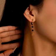 TG01 Tiger Eye Stone 2 wears earring + Gold Platted