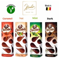 Hamlet CHOCOLATE THINS 36 CHOCOLA'S MINT Chocolate, CARAMEL/HAZELNUT/DARK Chocolate 125g Made in Bel
