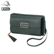 CASDON-Shoulder Bag Fashion Pu Leather Model JJ-875 There Is A Card Slot. Long Shoulder Strap.
