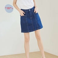 Eyouth 20169 women denim skirts casual loose high waist midi jeans skirts for ladies woman