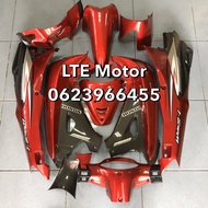 ชุดสีเวฟ125R เฟรมWAVE 125R/S  wave125S W125r ครบชุด 125R-12ชิ้น/125S 13 ชิ้น พร้อมสติ๊กเกอร์  สีแดงแ