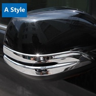 Xuming Honda CRV แถบกันรอยขีดข่วนสำหรับกระจกรถยนต์อุปกรณ์เสริมภายนอกรถยนต์สำหรับ2012 2013 2014 2015 2016 Yangk จำนวน2ชิ้น (สีเงิน)