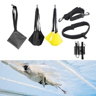 【Big-promotion】 Swimming Pool Strength Training Resistance Belt Set Drag Parachute Trainer Adults Kid Nylon Swimming Train Harness Belt 20/30/40