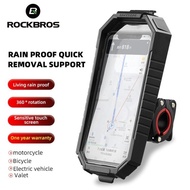 Rockbros Phone Holder Motorcycle Bike Waterproof Touchscreen Bag 22001