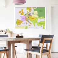 【Hot Style】English Map Series European Map-1700~1850 Years,Geography Education Tool,Wall Map Poster,