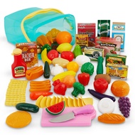 Battat- Play Circle- Play Food – Kitchen Toys – Grocery Store- Pretend Play- Pantry In A Bucket- 3 y