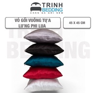 SQUARE SILK PILLOW COVER 45 x 45cm