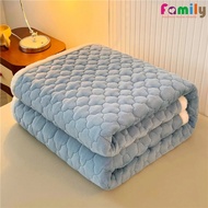 wh17 Winter Warm Tatami Mat Flannel Mattress Student Dormitory Foldable Single Double Bed Sleeping Pad Queen King Size Home Decor 1pcMattress Pads