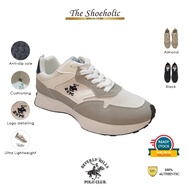 Beverly Hills Polo Club Ladies Sneaker Shoes BH35022 Kasut Sport Perempuan (White/Almond/Black)