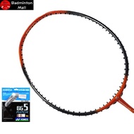 Apacs Nano Fusion Speed 722【Install with String】Yonex BG5 (Original) Badminton Racket -Orange Blk 99 Glo(1pcs)