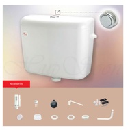 HIGH / LOW LEVEL Vinyl Eco Cistern Lift Up Valve 6L Complete Low Level Cistern Toilet Cistern Tandas