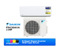 DAIKIN FTKC50AVA 2.0HP D-Smart Queen Inverter Wall Type Aircon