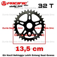 gir depan sepeda BMX 44T 32T crank piringan gear besar / kecil 44 t / 40 t / 32 t BMX mini 16 18 20