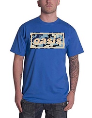 Oasis Men's Camo Logo T-Shirt Blue