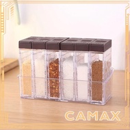 CMAX Spice Seasoning Storage Box, Multi-purpose Plastic Salt Pepper Seasoning Bottle, Durable Transparent Spice Storage Bottle Kitchen