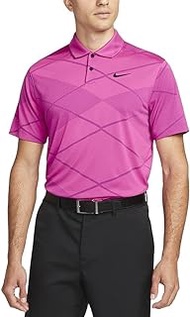 Dri-FIT Vapor Pink Prime/Black DH0820-642 Men's Golf Polo (US, Alpha, Small, Regular, Regular, Pink Prime/Black)