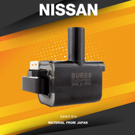 SURES ( ประกัน 1 เดือน ) คอยล์จุดระเบิด NISSAN SUNNY B14 ตรงรุ่น - SCN-408 - MADE IN JAPAN - คอยล์หั