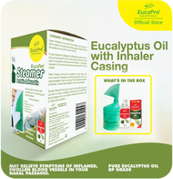 Eucapro Eucalyptus Oil (60ml) with Inhaler Casing