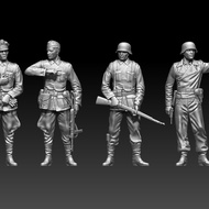 Soldier Resin Model 1/72 1/144 1/48 1/64 World War II Plastic Military Tank War Vehicle Model AFV Br