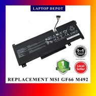 BAPTOP FOR MSI-M492 BRAVO 15 B5DD KATANA GF66 GF76 11UC PULSE GL66 GL76 SWORD 15 REPLACEMENT
