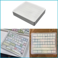 UTAKEE Componentized Keycap Case Clear Rank Stackable Storage Container Thin Plastic For Office Home