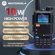 Motorola X6 Walkie Talkie Portable AM FM Two Way Radio Commutator VHF ตั้งค่าระยะยาว 10W สูง 10 กม. 