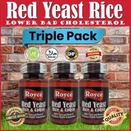 Red Yeast Rice CoQ10 Triple Pack 180 (60x3) capsules Cardiovascular heart health natural statins lower blood Cholesterol