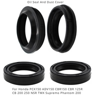 For Honda PCX150 ADV150 CBR150 CBR 125R CB 200 250 NSR TMX Supremo Phantom 200 31-43-10.5 31 43 10.5 Fork Oil Seal DUST Cover Set