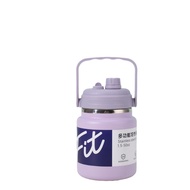 . 2500ML Thermos Cup Large Cold Mug Stainless Steel 304 With Handle /Straw Water Bottle Tumbler