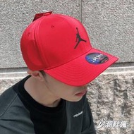 ⚡️潮鞋瘋⚡️NIKE JORDAN 飛人LOGO 紅色 可調式 棒球帽 帽子 AV8439-687