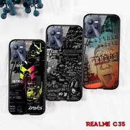 NATIONAL Case - New Softcase Glass For Realme C35 - Realme C35 character Casing - [E487]- Realme C35