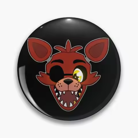 Fnaf Foxy Customizable Soft Button Pin Clothes Brooch Creative Badge Jewelry Metal Collar Women Fash