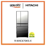 Hitachi R-WXC670KS-X 519L 6 Door Fridge (Made in Japan)
