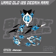 TRANSPARENT STRIPING VARIO OLD 125 KZR ARAI DESIGN
