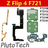 Z Flip 4 Main Board LCD Display with Spin Axis Flex Cable Charging Port Signal WIFI Compatible F721 