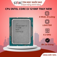 Intel Core i3 12100 / 12100F CPU Tray New No Fan| 4.30 GHz, 4 Cores 8 Threads, LGA 1700 -