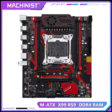 MACHINIST RS9 X99 Motherboard Support LGA 2011-3 CPU DDR4 Four Memory channels USB3.0 with NVME/SATA