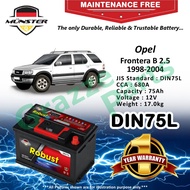 Münster Robust MF CMF DIN75 | DIN75L | 57539 (75AH) Car Battery Bateri Kereta for Opel Frontera B 2.