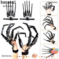 BANA 1PC Halloween Articulated Finger, Scarry Fake Fingers Skeleton Hands Finger Glove, Funny Cospla