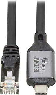 Tripp Lite Series USB-C to RJ45 Adapter Gigabit Ethernet Cable, Male-to-Male, 1 Meter / 3.3 Feet, US