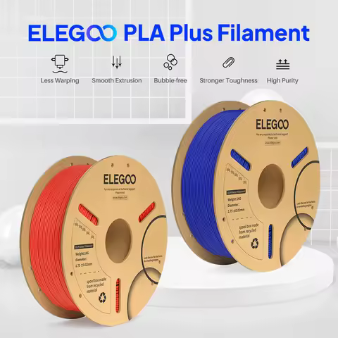 ELEGOO 10KG PLA+ Filament 1.75mm 3D Filament for FDM 3D Printer Plastic for 3D Printer Elegoo for CZ